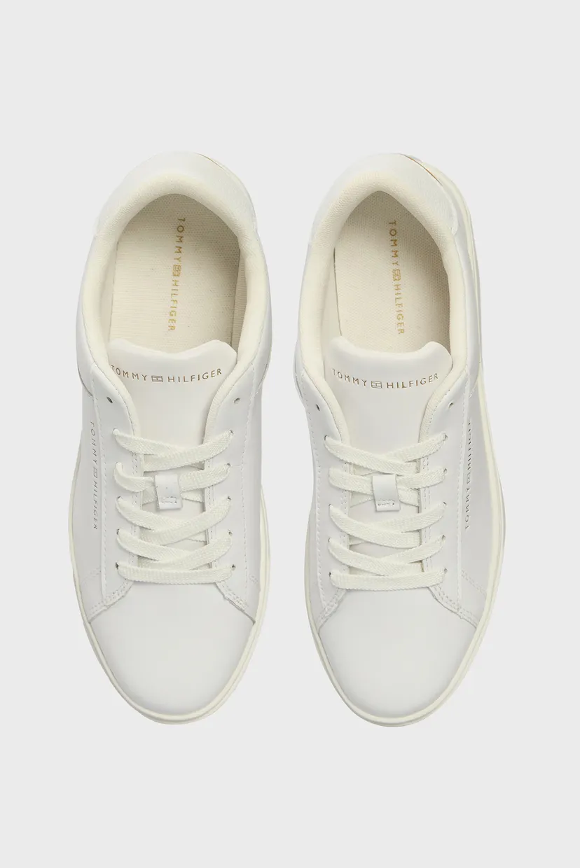 Жіночі білі шкіряні снікерси ESSENTIAL COURT SNEAKER 4