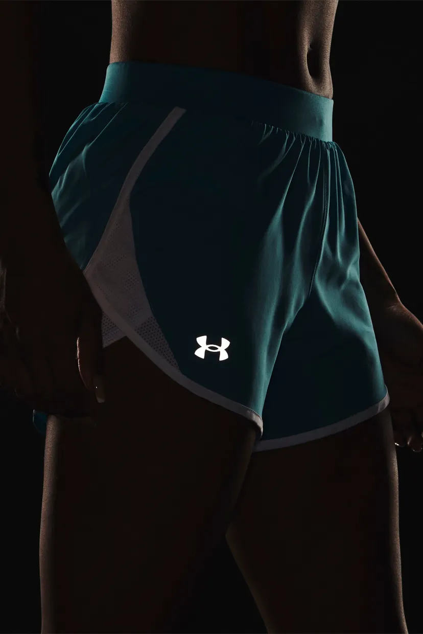 Женские голубые шорты UA Fly By 2.0 Short 4