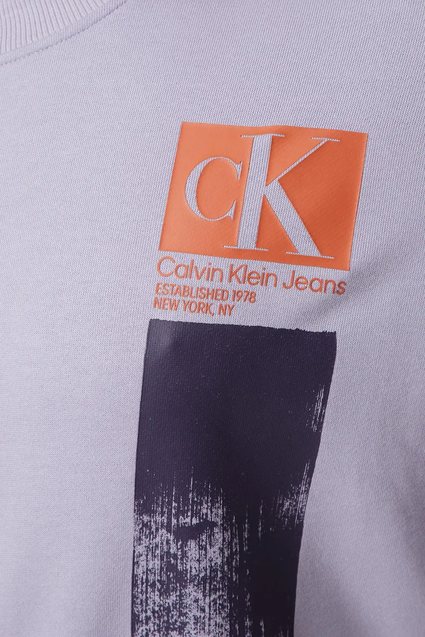 Чоловічий бузковий світшот BRUSHSTROKE CREW NECK 5