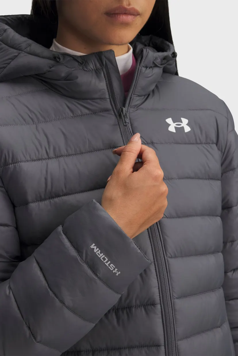 Женская серая куртка UA Sportswear Insulate Jkt 5