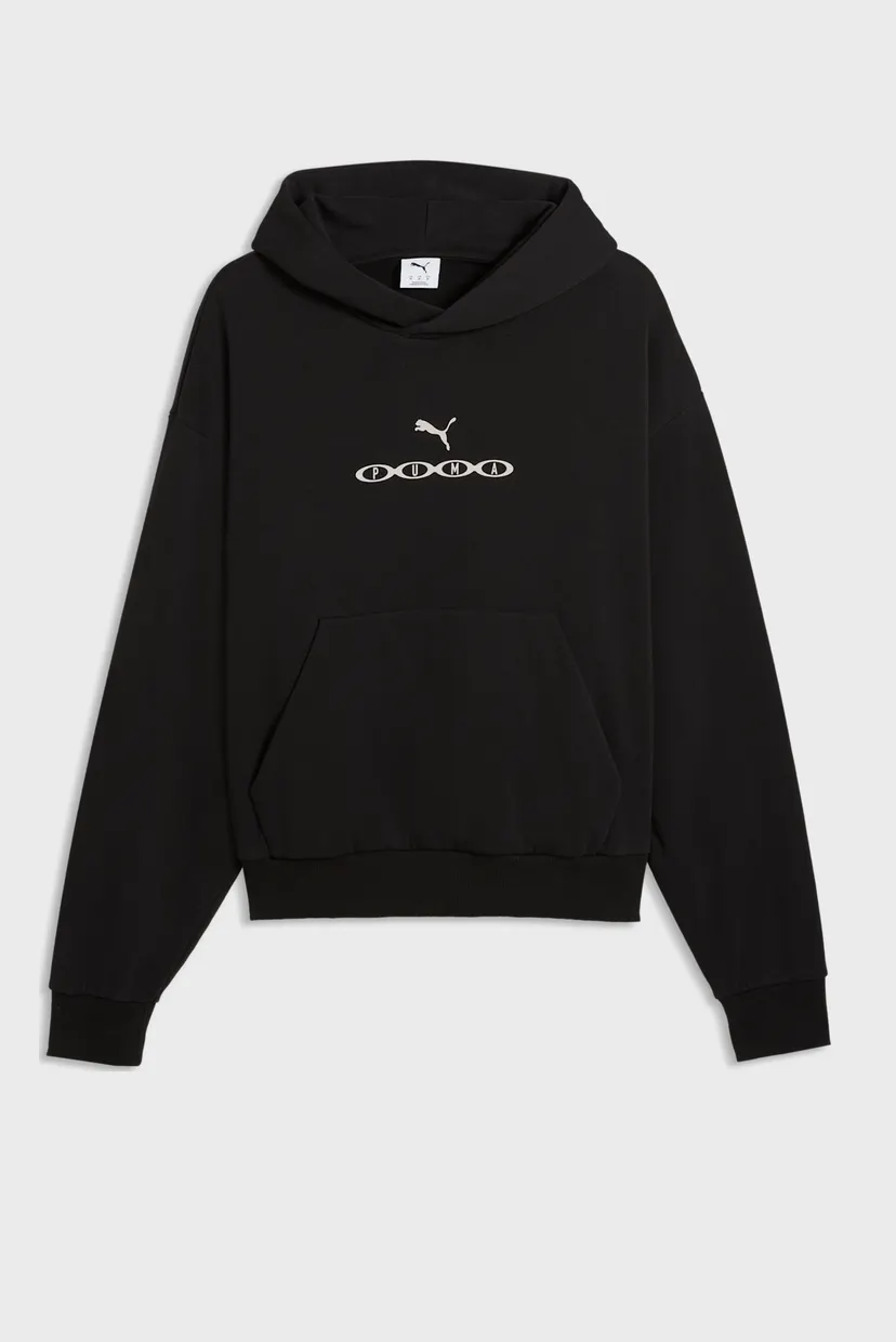 Мужское черное худи Run Culture Collective Boxy Hoodie Men 4