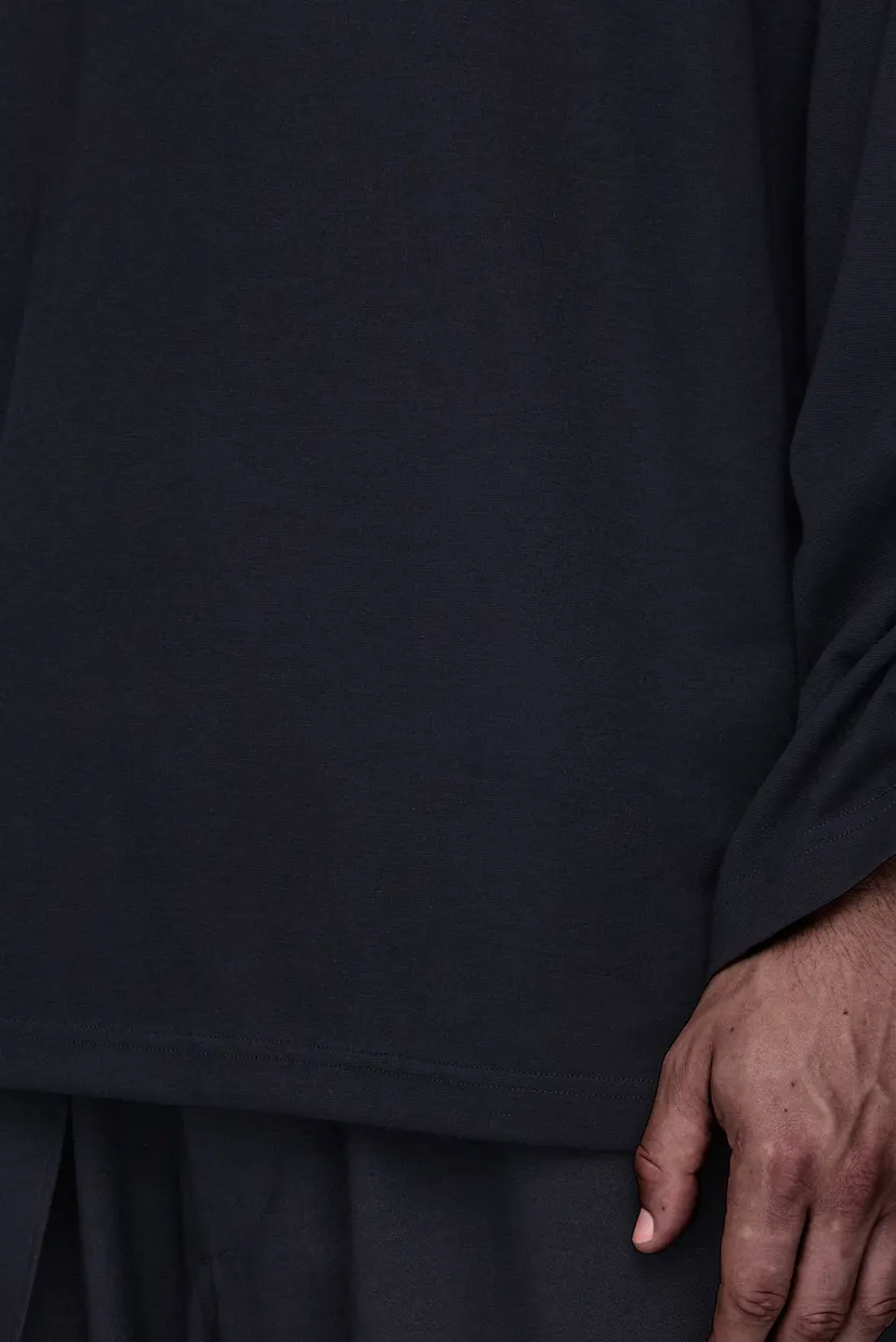 Чорний лонгслів Y-3 Top 3-Stripes (унісекс) 9