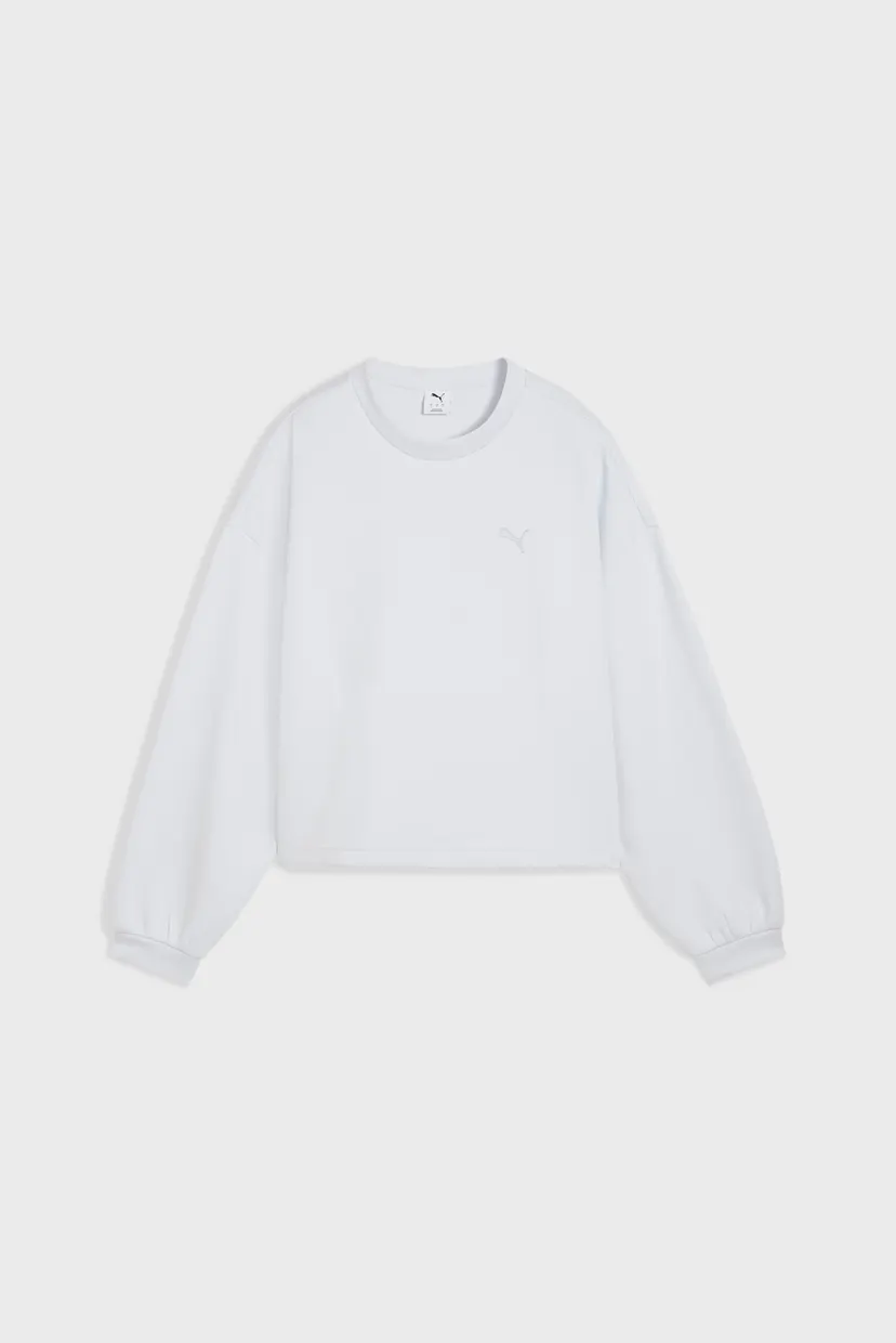 Жіночий білий світшот Wardrobe Essentials Oversized Crew Women 4
