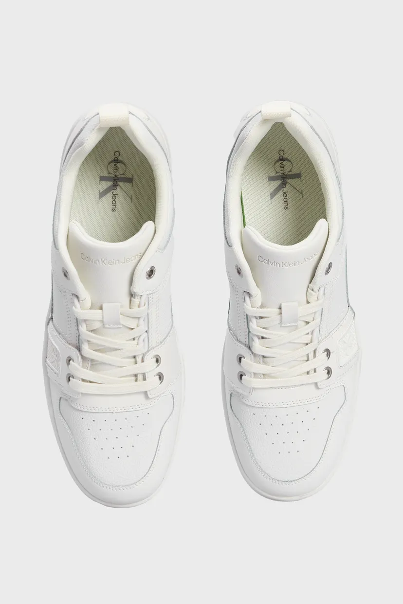 Чоловічі білі шкіряні снікерcи BASKET CUPSOLE R LTH-TPU INSERT 4