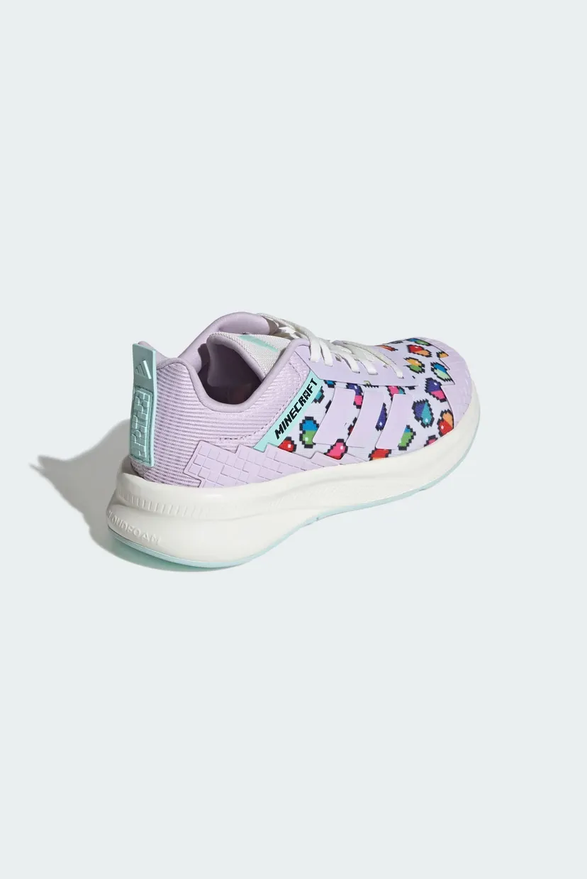 Дитячі фіолетові кросівки з візерунком ADIDAS MINECRAFT FORTARUN 4.0 JUNIOR 5
