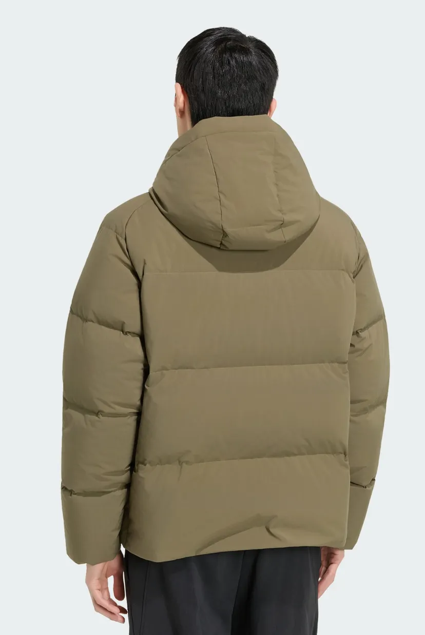 Мужской оливковый пуховик HELIONIC DOWN PUFFER HOODED 3