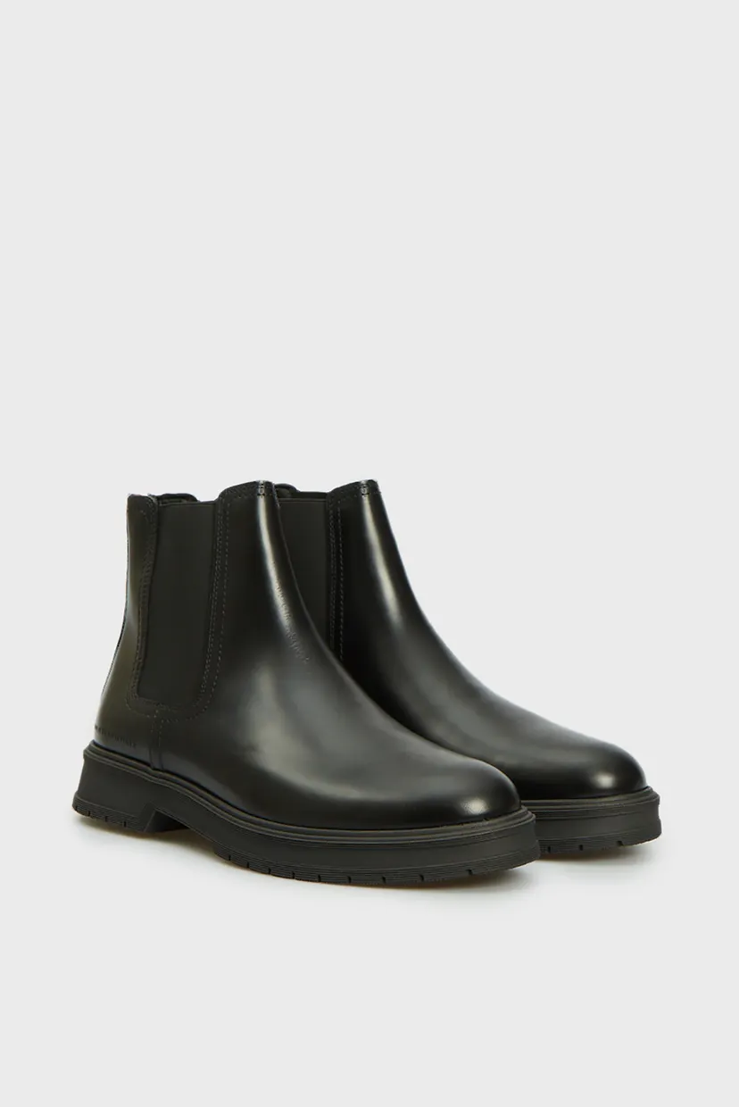 Мужские черные кожаные челси HILFIGER ABRASIV WARM LTH CHELS 3