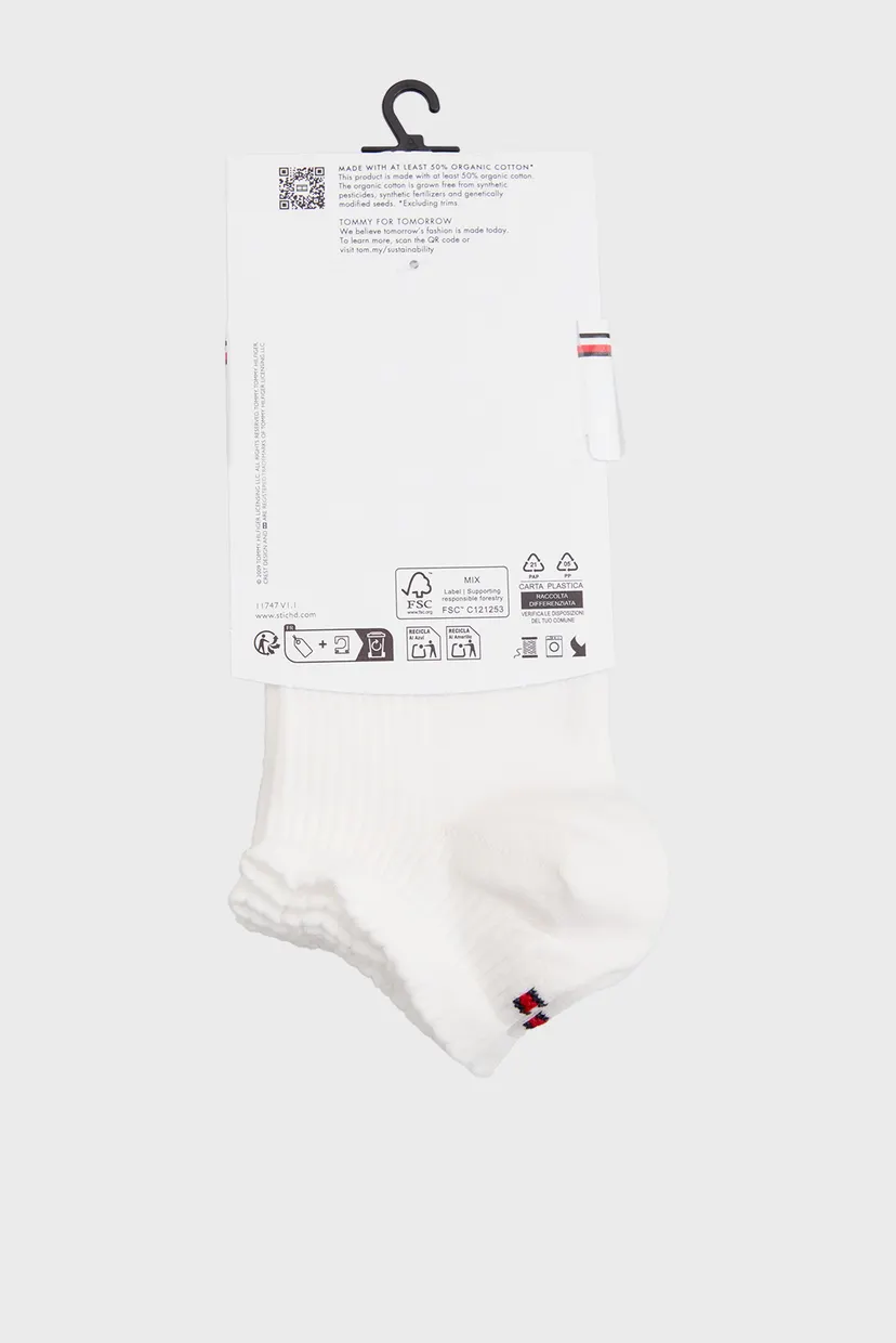 Женские белые носки (2 пары) SNEAKER RIB STRIPE 3