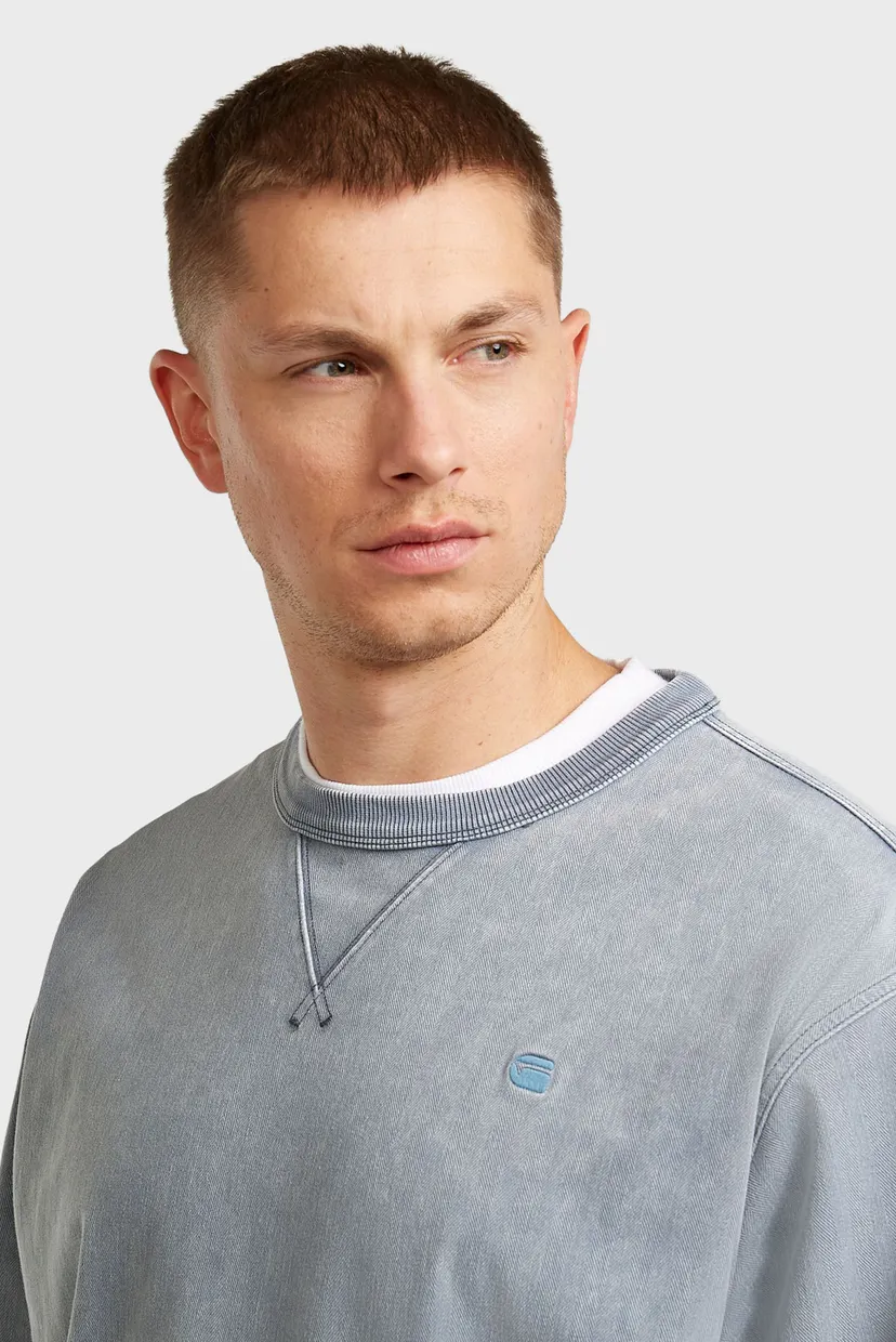 Чоловічий блакитний світшот Washed 5