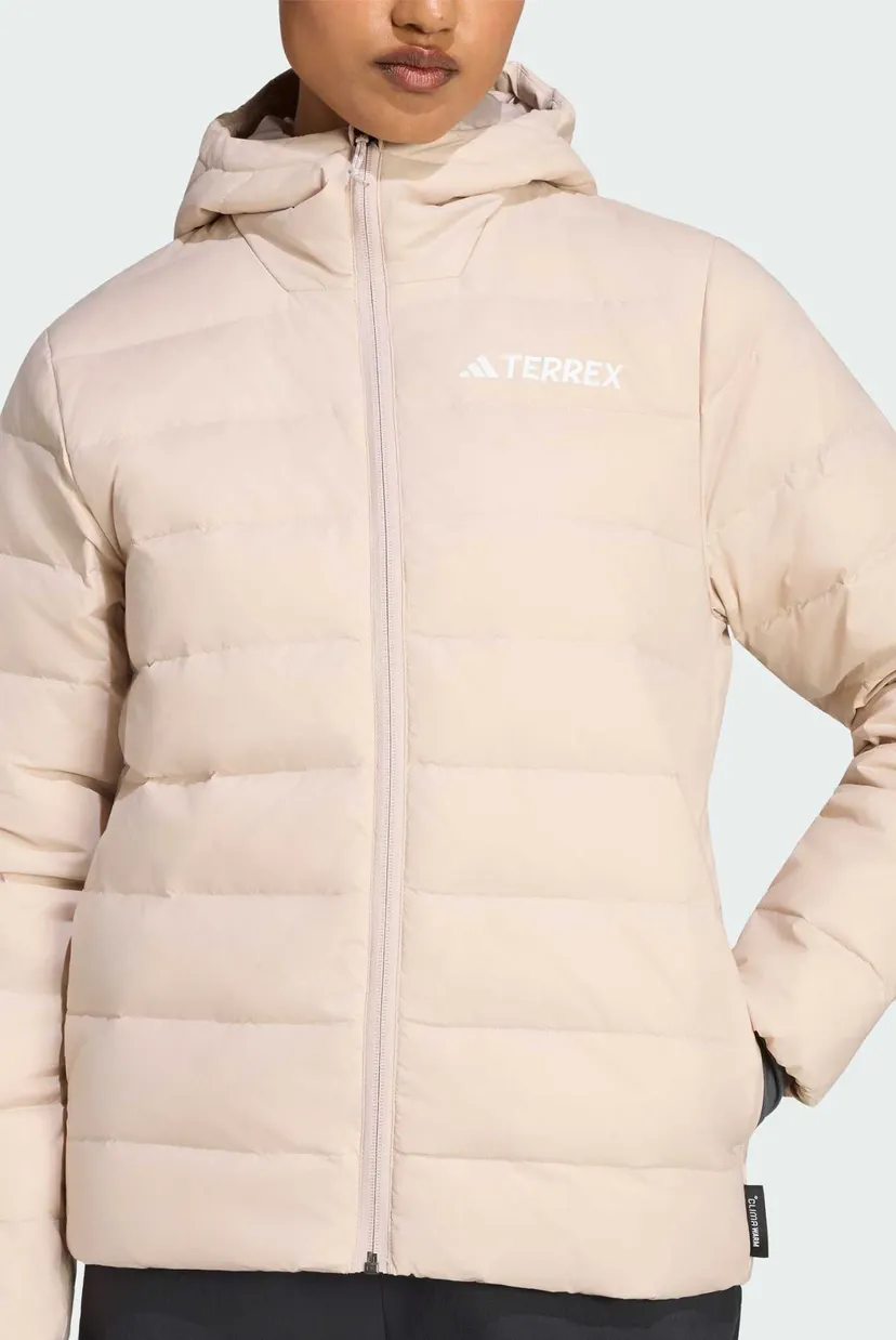 Женский бежевый пуховик Terrex Multi Essentials CLIMAWARM Light Down Hooded 5