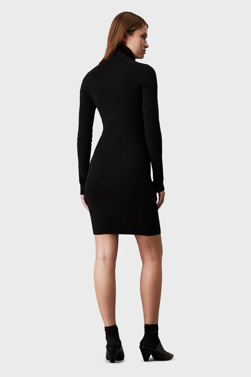 Женское черное платье WOVEN LABEL TIGHT 3