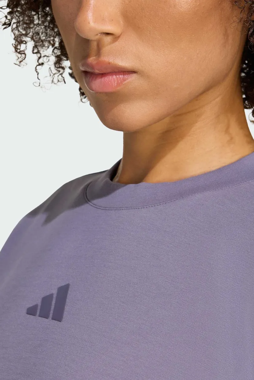 Женский сиреневый свитшот Designed-for-Training Warm-Up Crewneck 4