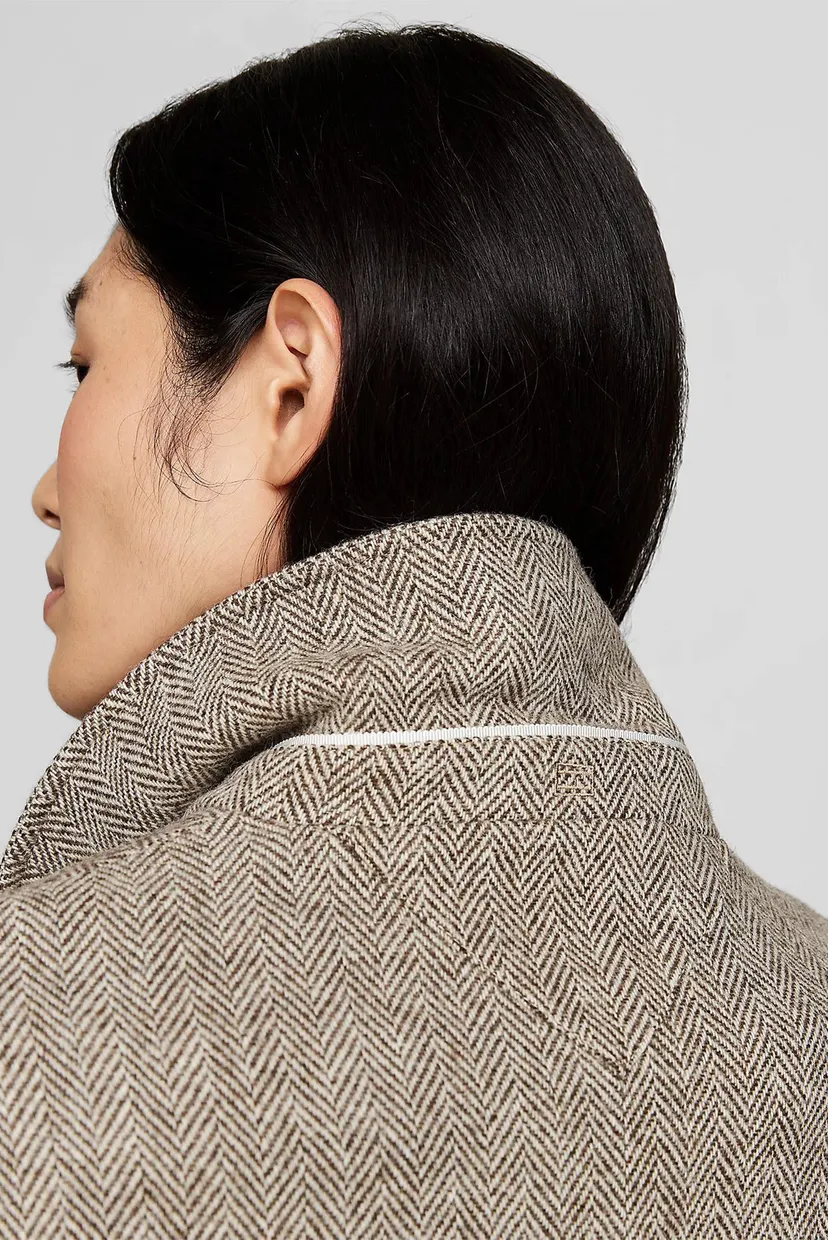 Жіноче вовняне пальто з візерунком RLX WOOL HERRINGBONE BELTED 4