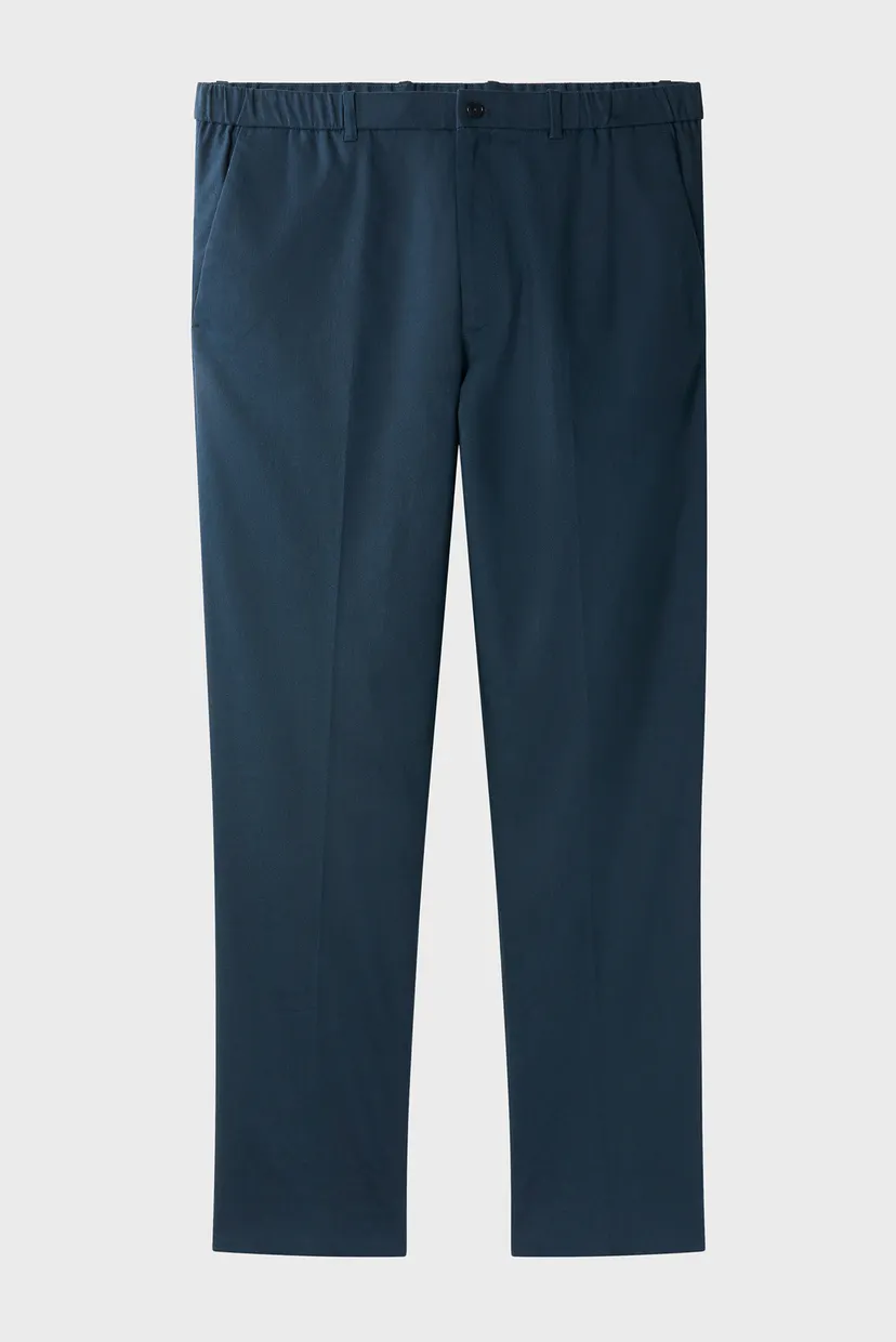 Чоловічі темно-сині лляні брюки TAPERED 5
