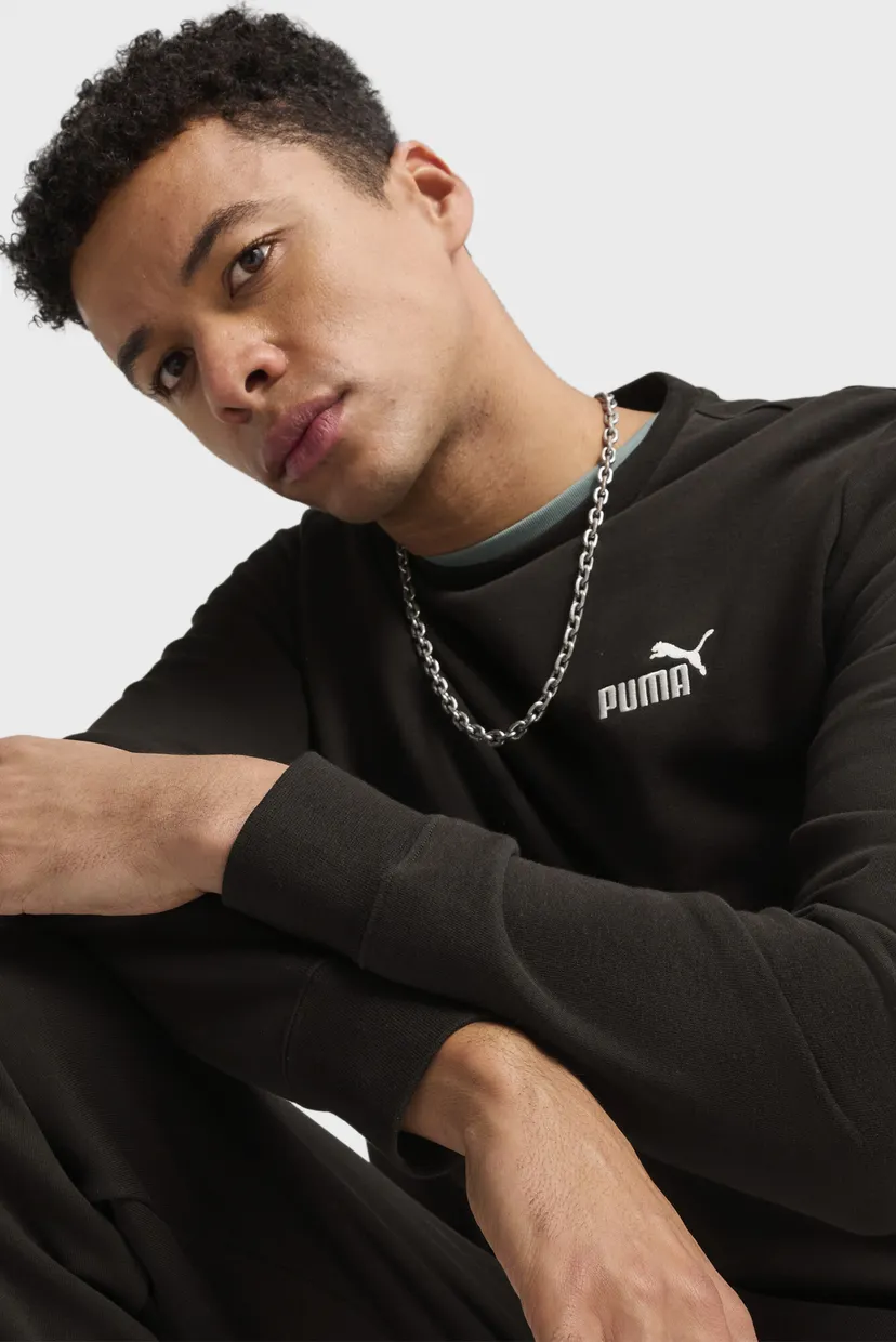 Мужской черный свитшот Essentials Small No. 1 Logo Crew Men 4