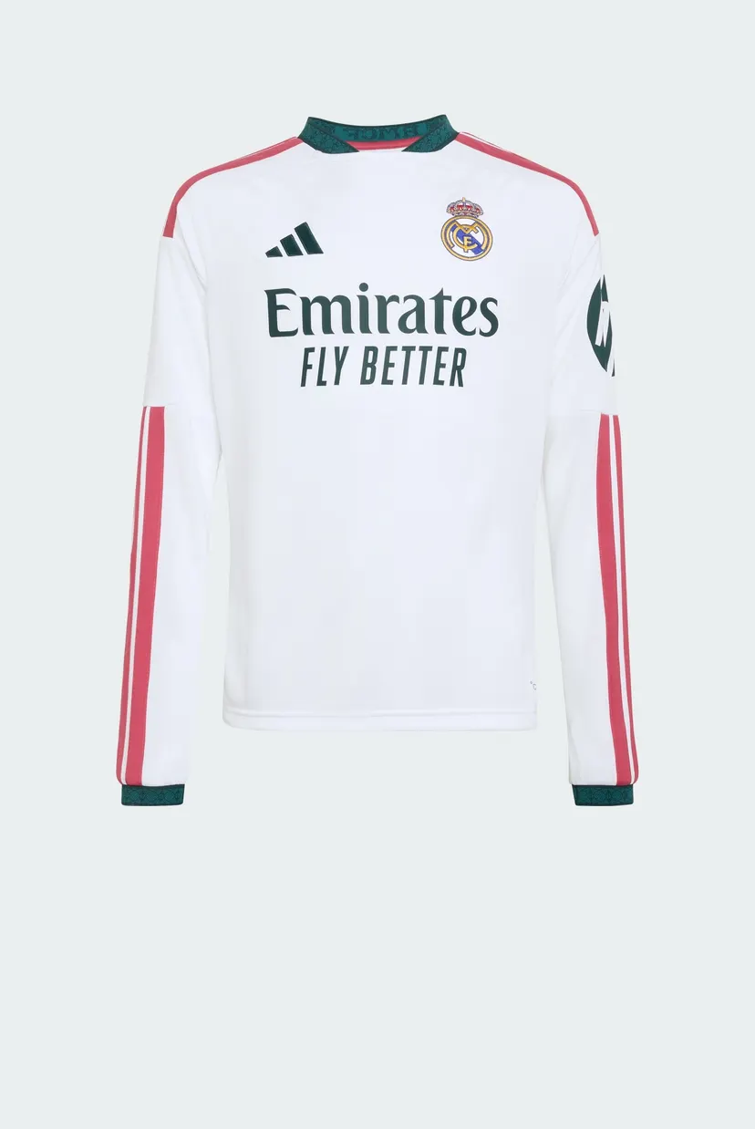 Детский белый лонгслив с узором Real Madrid 26/27 Kids 8
