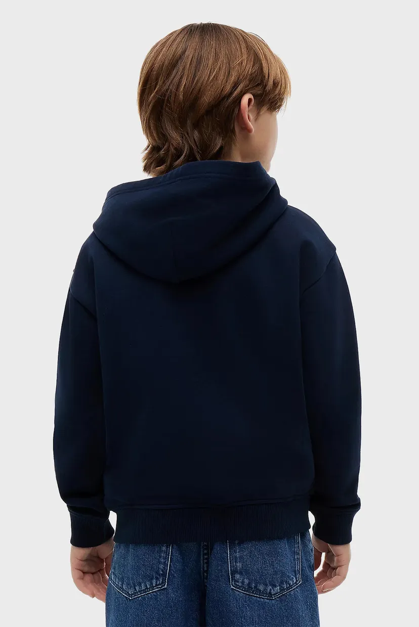 Детское темно-синее худи TONAL FLAG ZIP THROUGH HOODIE 3