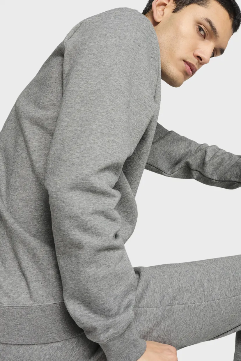 Мужской серый свитшот Essentials Small No. 1 Logo Crew Men 4