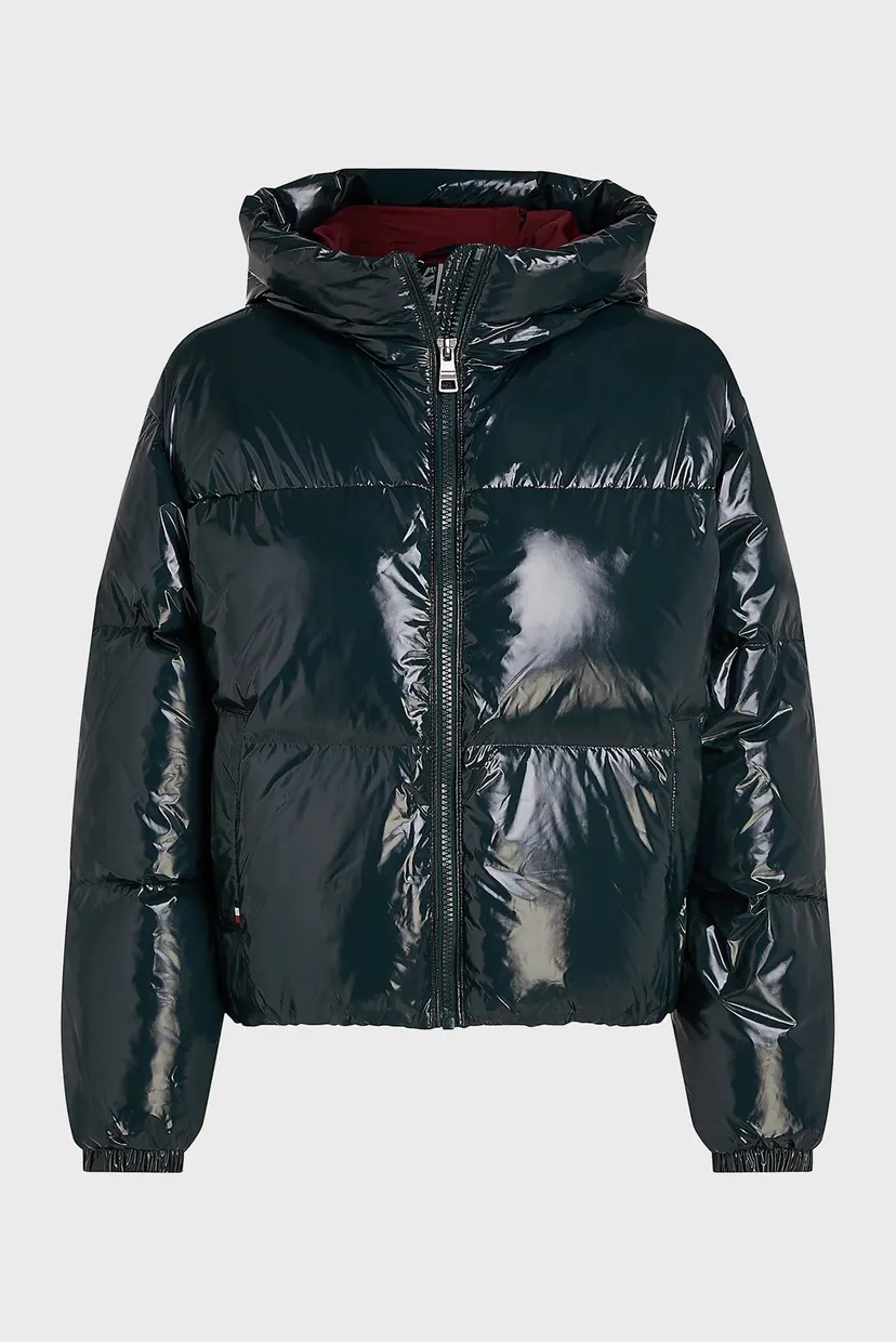 Жіночий темно-синій пуховик NEW YORK DOWN GLOSS JKT WTH HOOD 5