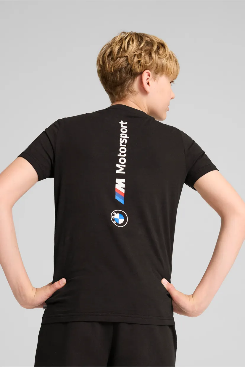 Дитяча чорна футболка BMW M Motorsport ESS+ Logo Tee Youth 3