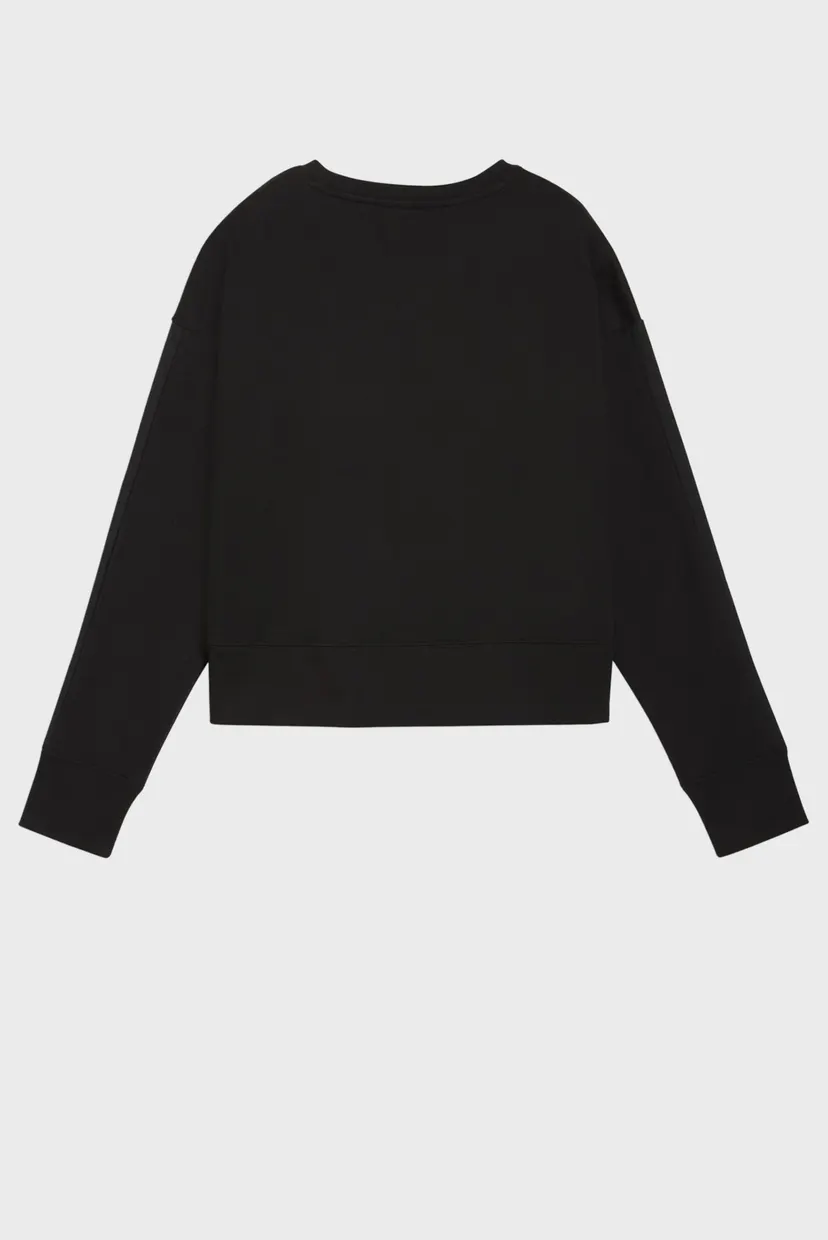 Женский черный свитшот HER Relaxed Crew Neck Sweatshirt Women 5