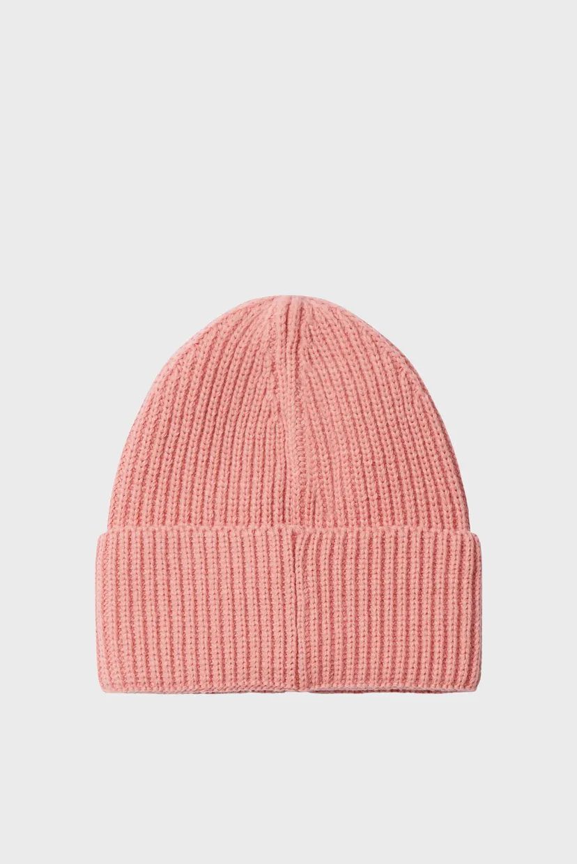 Детская розовая шапка MONOGRAM RIB BEANIE 3