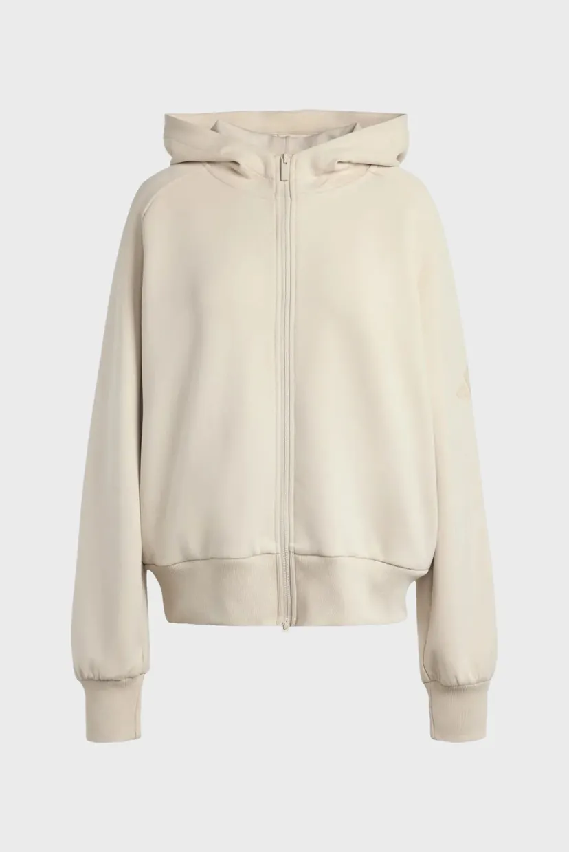 Жіноче бежеве худі SOFT LUX FULL-ZIP 6