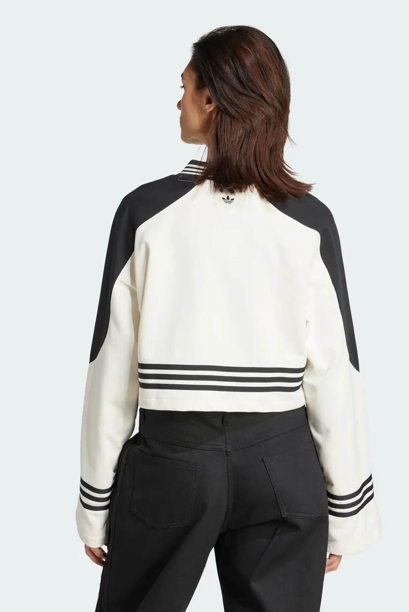 Жіночий білий світшот Blocking Crewneck 3