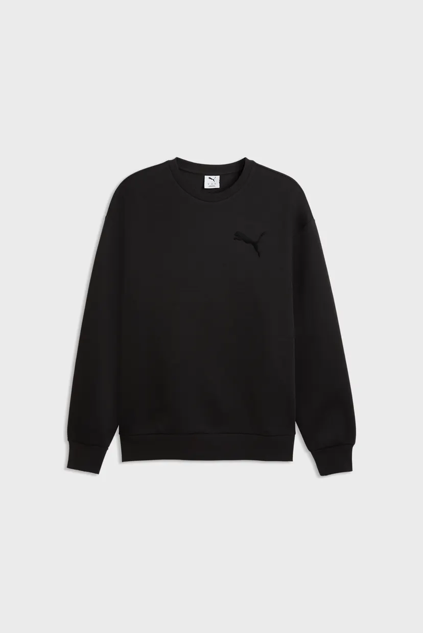 Мужской черный свитшот Essentials Elevated Cat Logo Relaxed Sweatshirt Men 4
