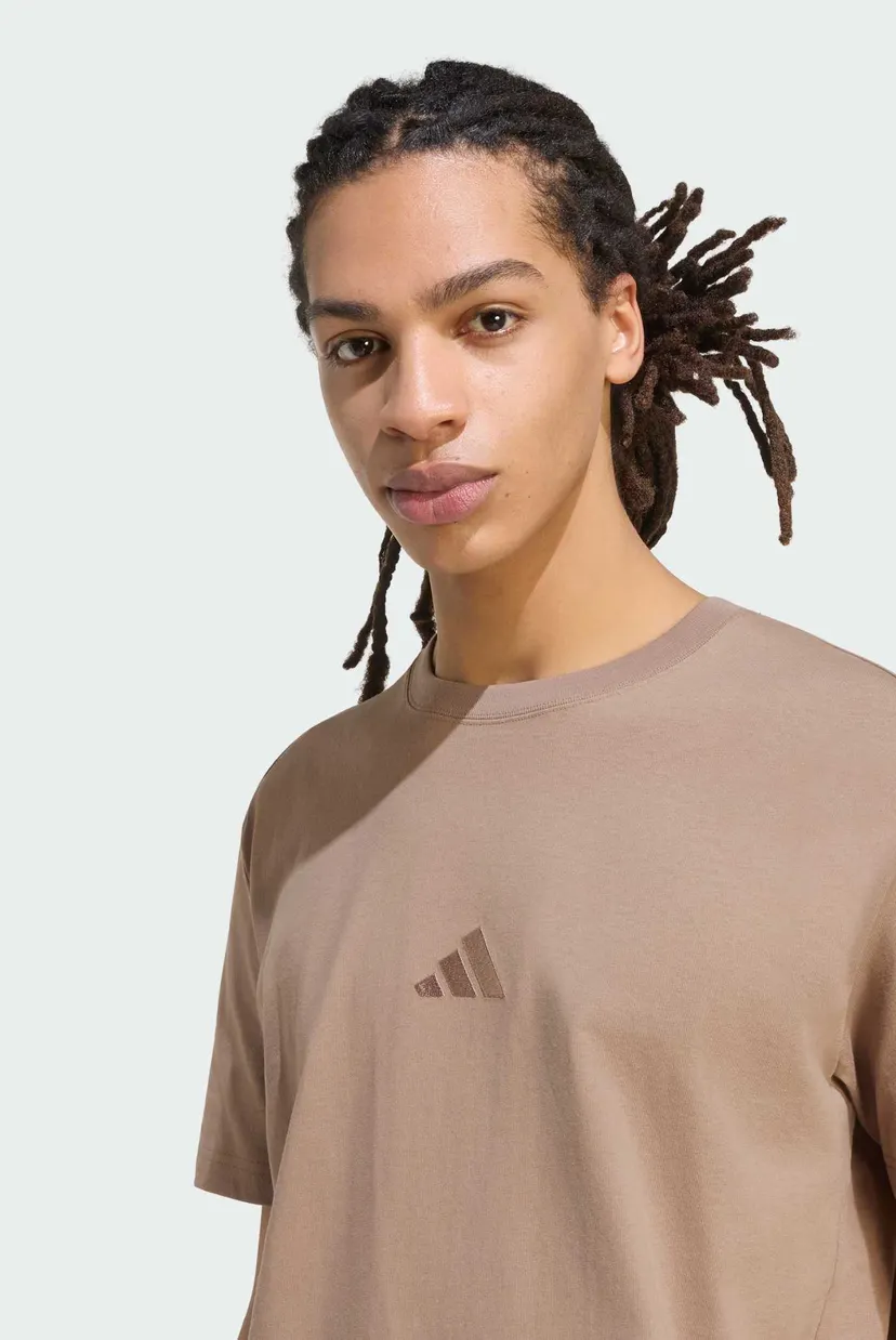 Чоловіча бежева футболка ADIDAS KIT SMALL LOGO 4