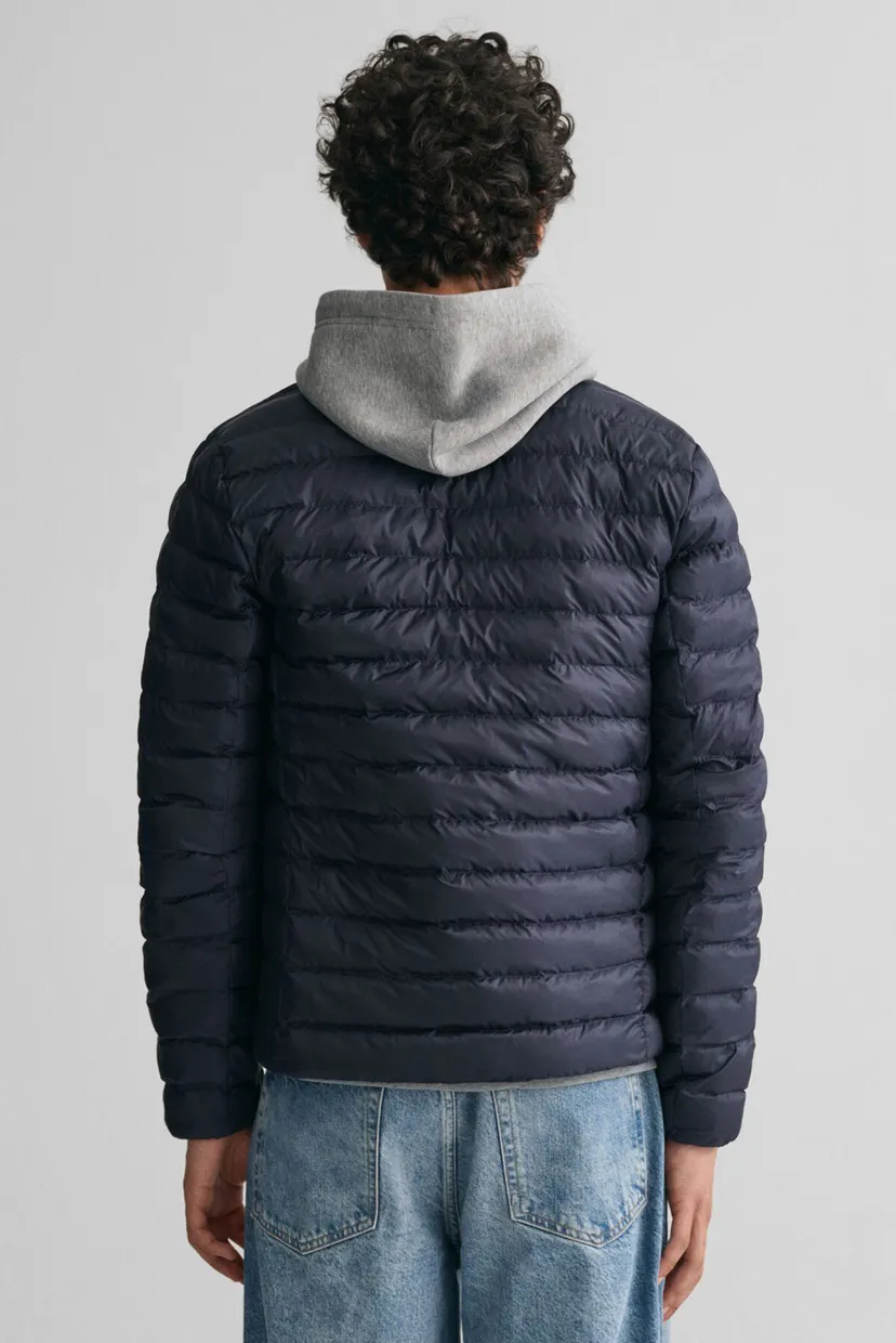 Мужская темно-синяя куртка QUILTED COLLARED 3