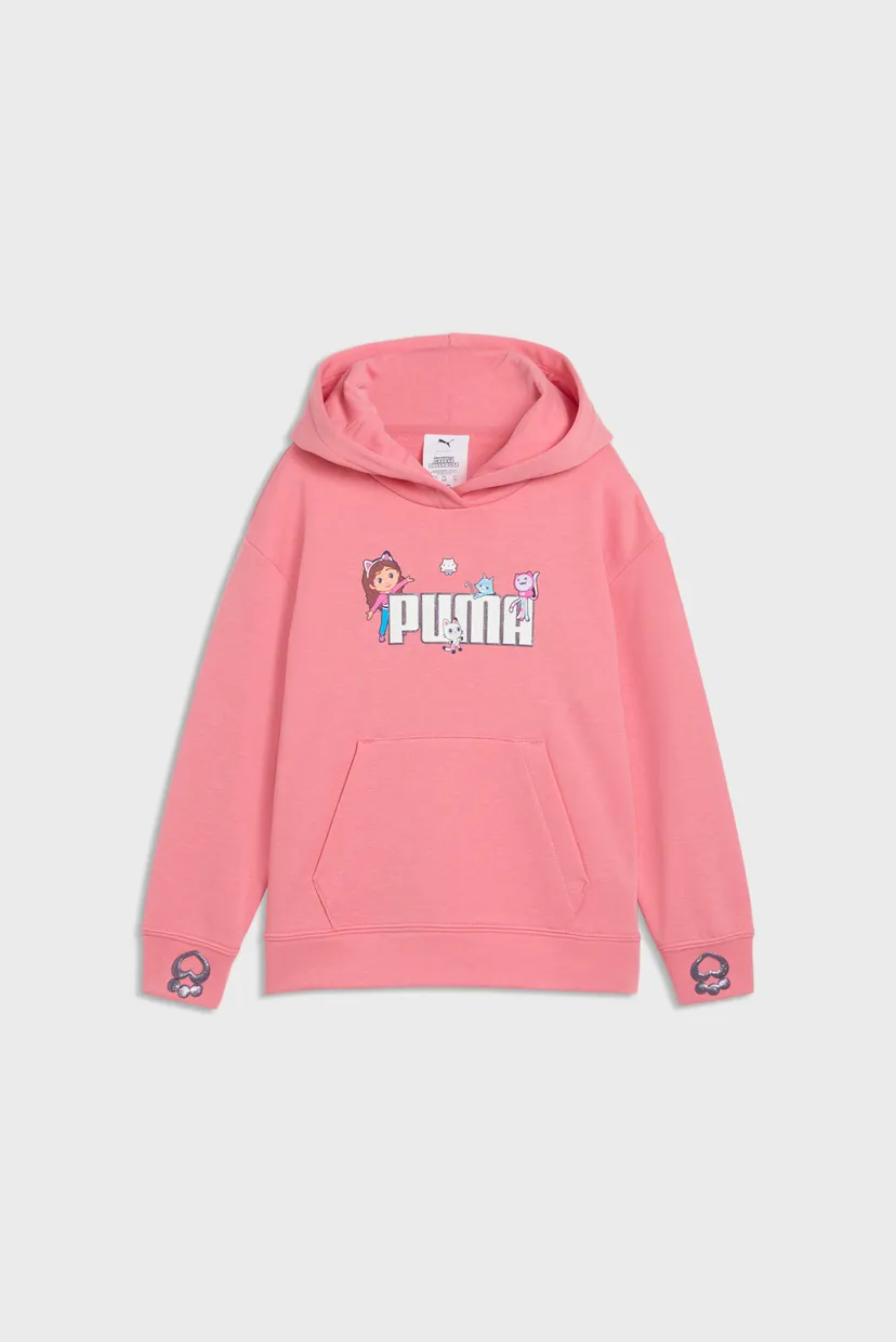 Детское розовое худи PUMA x GABBY'S DOLLHOUSE Relaxed Graphic Hoodie Kids 4