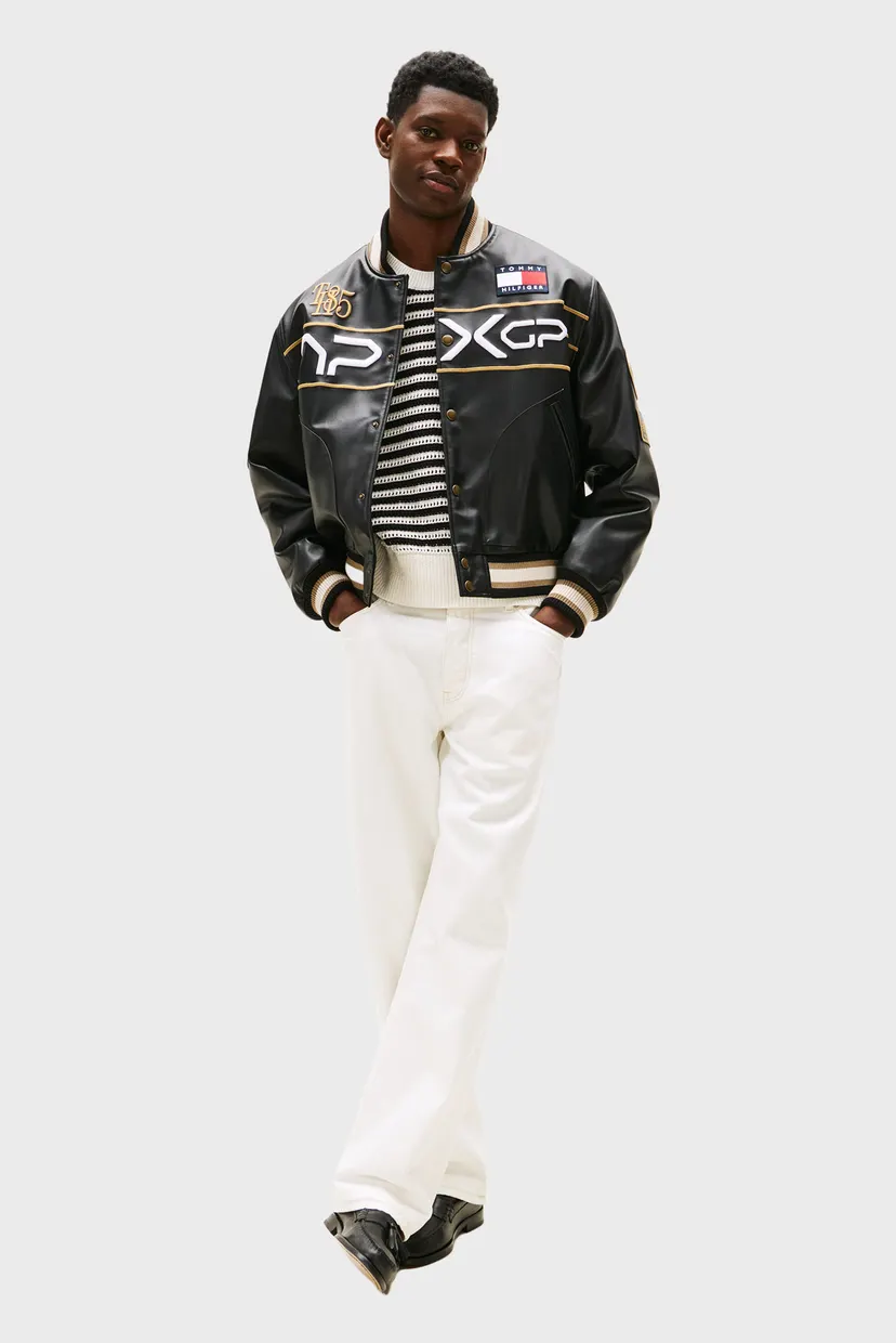 Мужской черный бомбер Tommy Hilfiger x F1 MOVIE Tommy Hilfiger