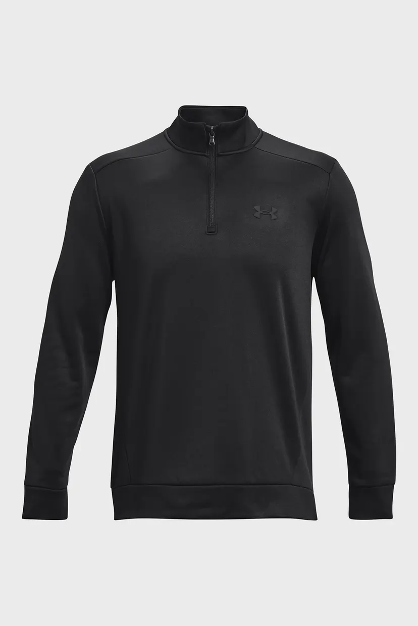 Мужская черная спортивная кофта UA Armour Fleece 1/4 Zip 5