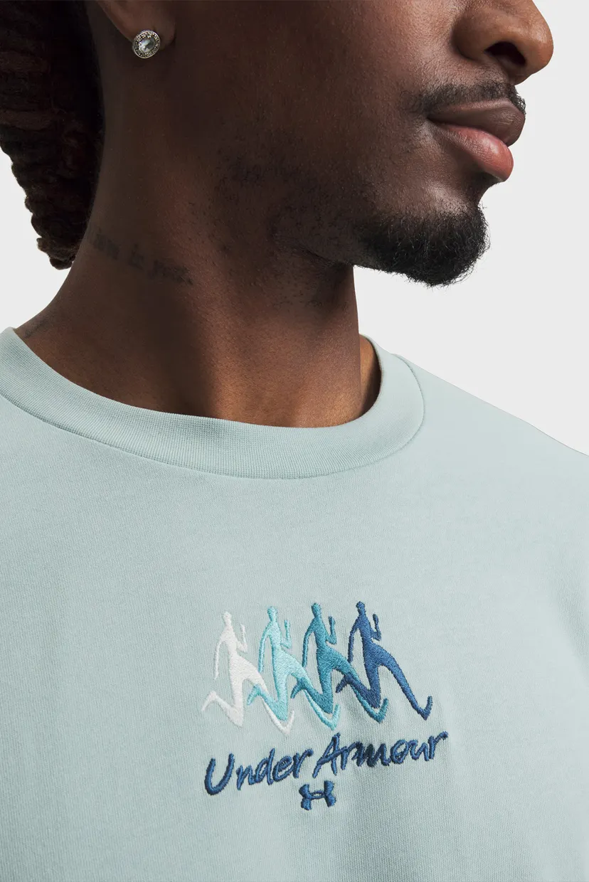 Чоловіча м'ятна футболка UA M HWT FITNESS EXPO SS 3
