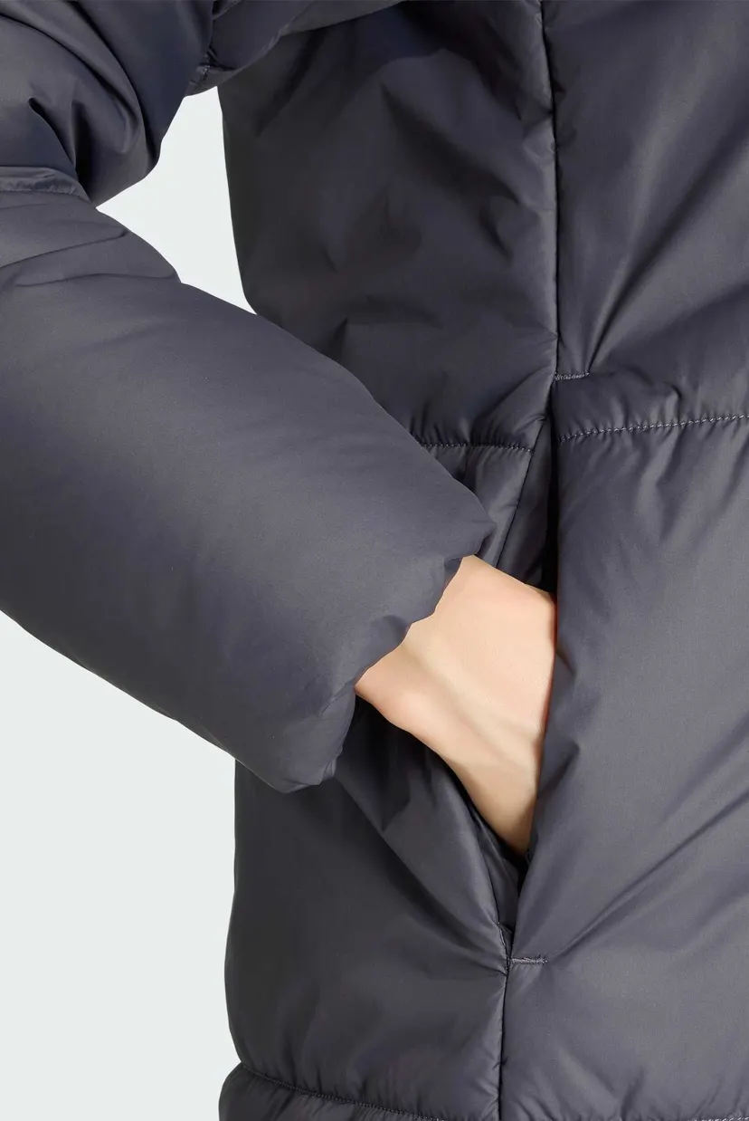 Жіночий темно-сірий пуховик ESSENTIALS HIGHLOFT INSULATED LONG PUFFER 5
