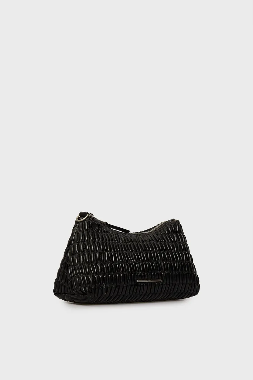 Жіноча чорна сумка RUCHED DROP 3