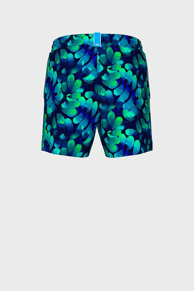 Дитячі сині плавальні шорти з візерунком WATER PRINTS BEACH BOXER AO 7