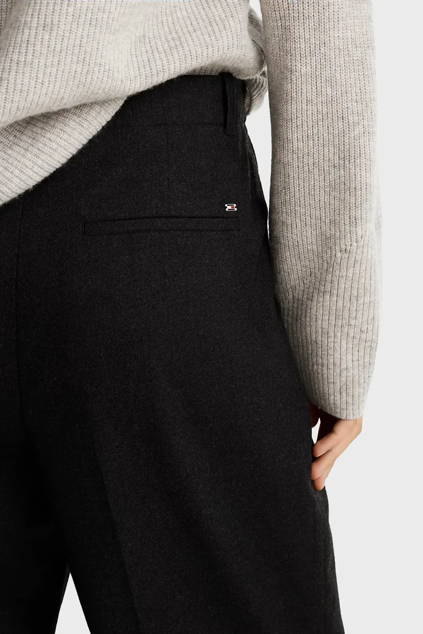 Жіночі чорні вовняні брюки SOFT WOOL MIX RELAXED STR 5