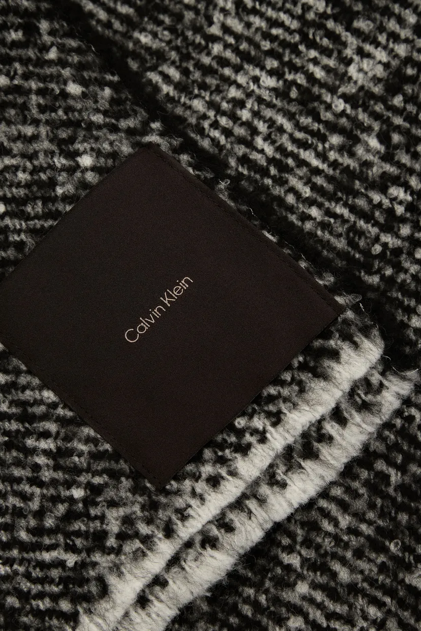 Женский черный шарф CONCRETE WOOL BLANKET 3