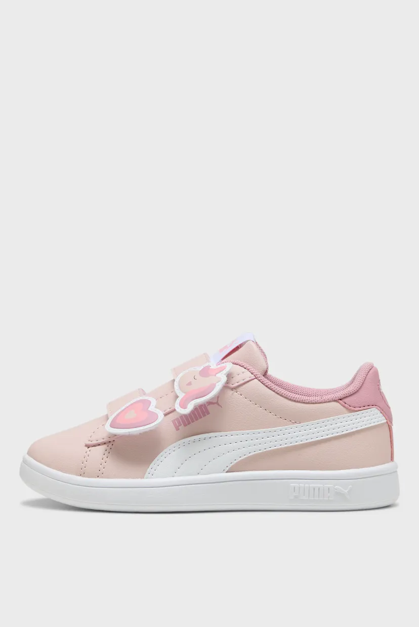 Дитячі пудрові кеди PUMA Smash 3.0 Badges Kids' Sneakers 3