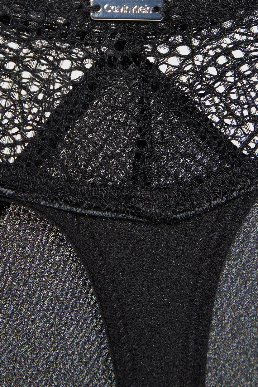 Жіночі чорні трусики THONG 5