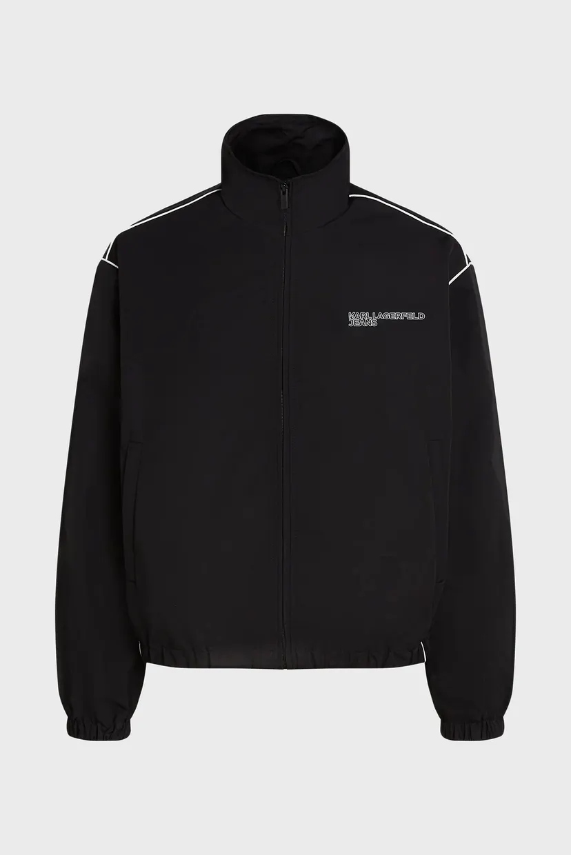 Чоловіча чорна вітровка ZIP UP PIPING 5