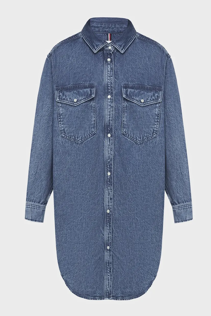 Женское синее джинсовое платье DNM LS SHIRT DRESS LEA 6
