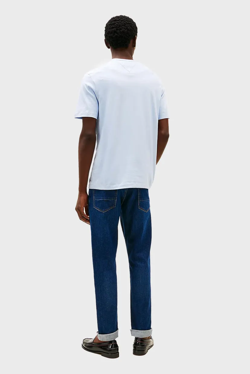Чоловіча блакитна футболка ESS SEASONAL REG FIT SOLID TEE 3