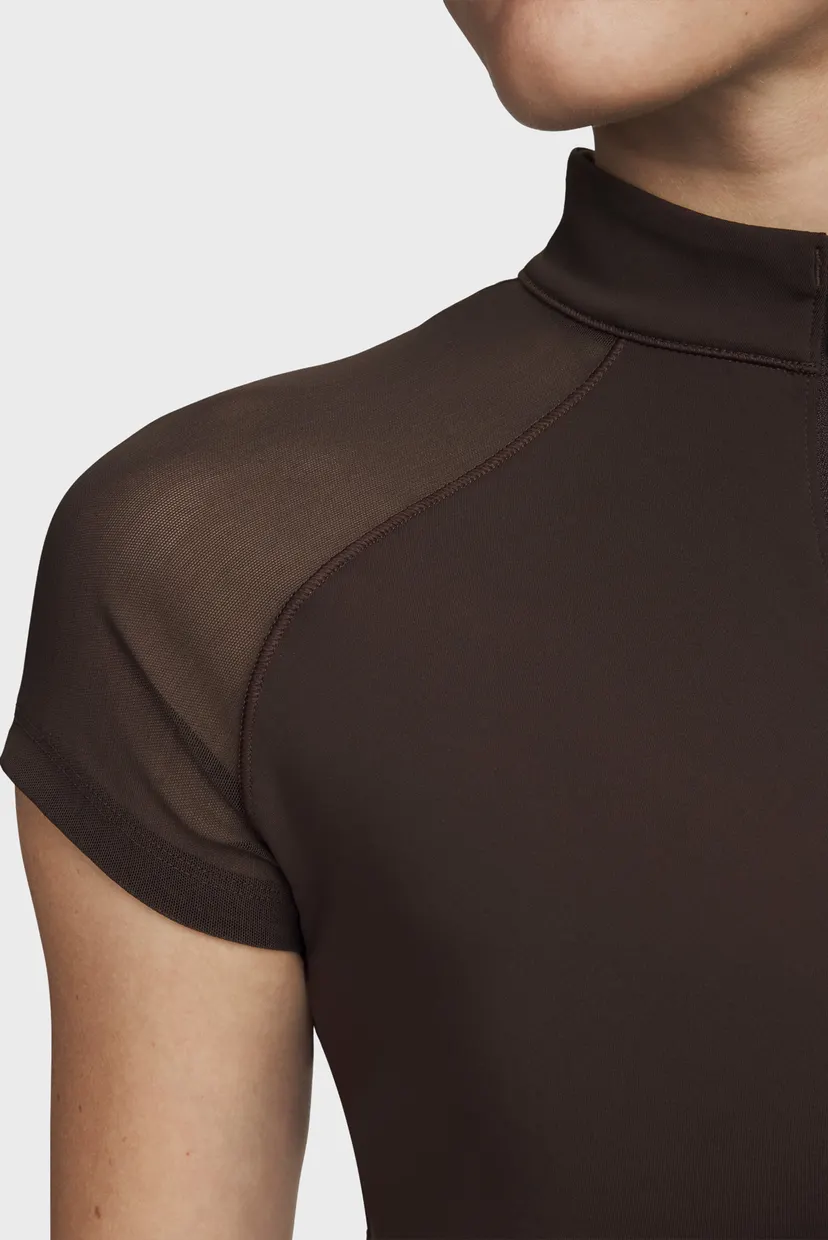 Женский коричневый топ Luna Sport Crop SS 3