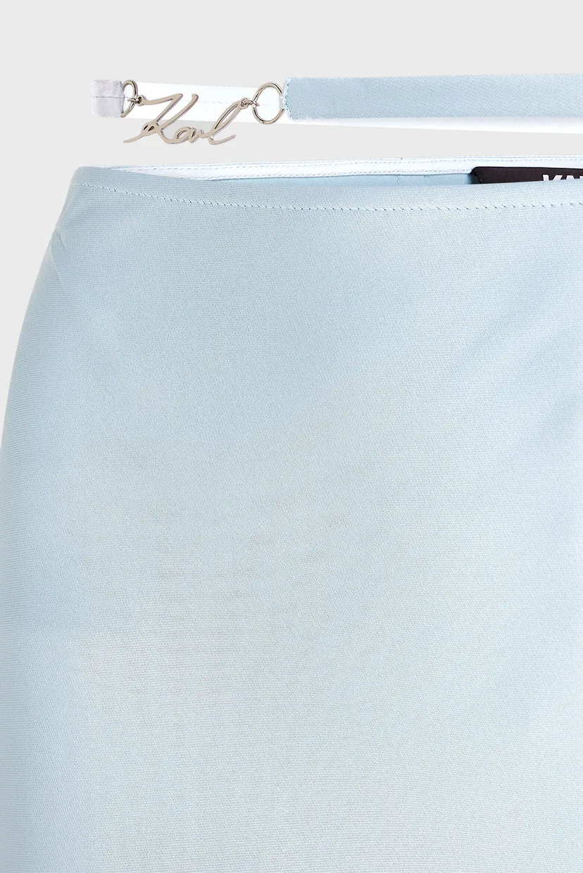 Жіноча блакитна спідниця KARL CHARM SOFT SKIRT 5