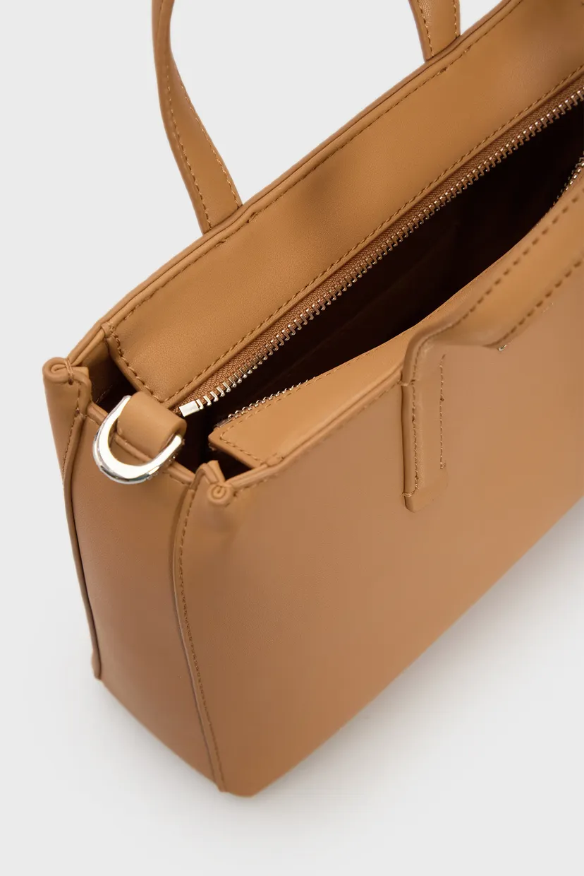 Женская рыжая сумка CK MUST SMALL TOTE 5