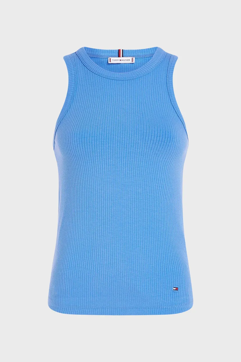 Жіноча блакитна майка SLIM 5X2 RIB TANK TOP NS 6