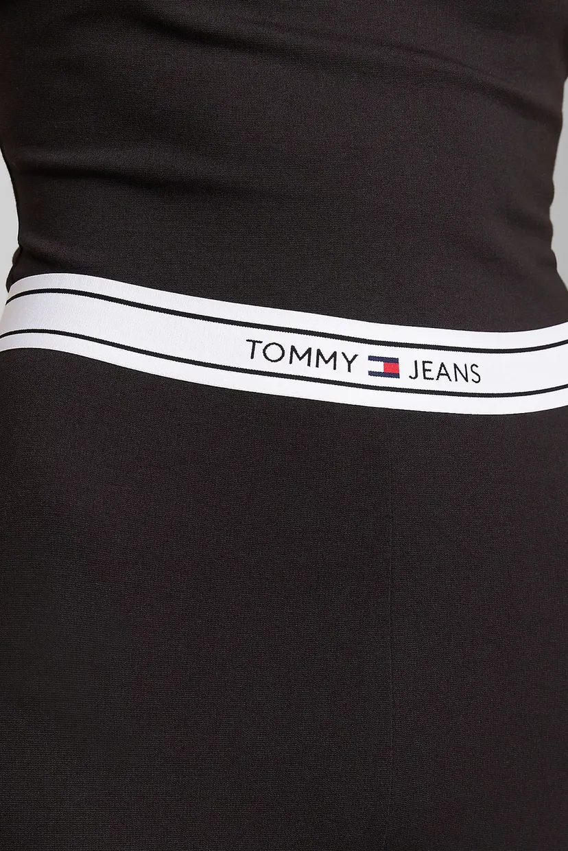 Женские черные леггинсы TJW LOGO TAPING 4